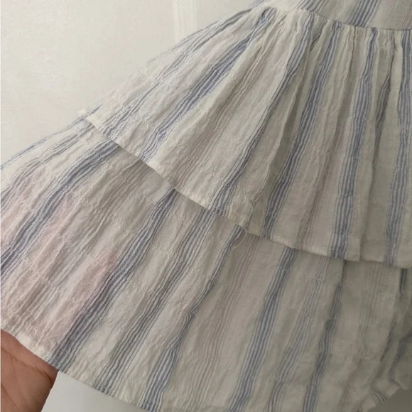 Striped Ruffle Sleeve Dress - Picture 7 of 9